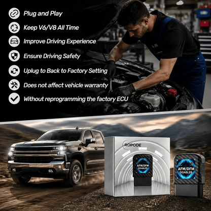 🚗Active Fuel Management Disable Module,Plug & Play🔧 Compatible with 5.3 Silverado 6.2 Sierra 2007-2022