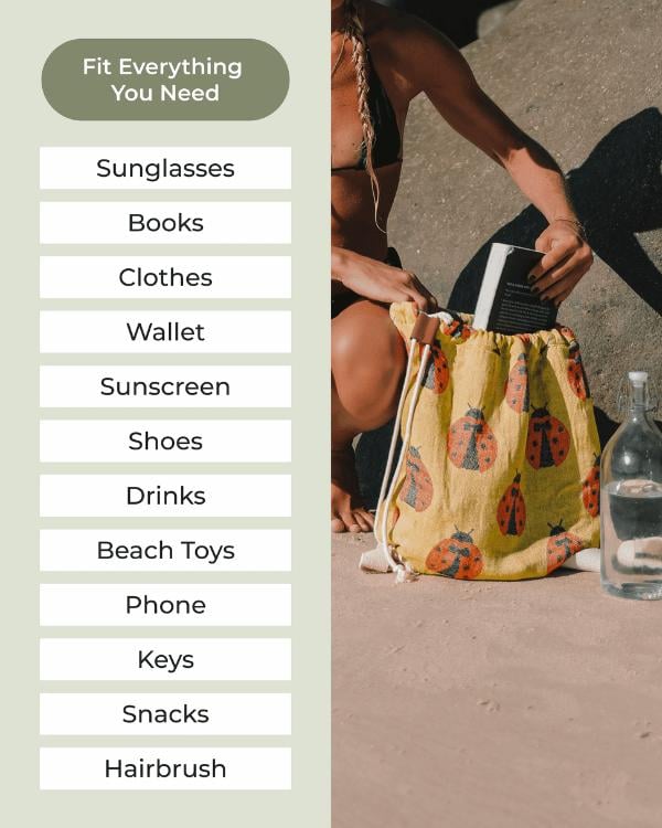 ⏰LAST DAY 49% OFF - 🏖️2-in-1 Convertible Towel & Backpack with Inner Zip Pocket & Sand-Repelling Fabric