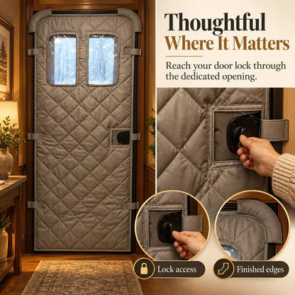 🏠❄️Magnetic Thermal Door Curtain | Keep the Cold Out & Warmth In! 🧲🔥