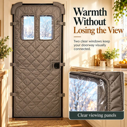 🏠❄️Magnetic Thermal Door Curtain | Keep the Cold Out & Warmth In! 🧲🔥