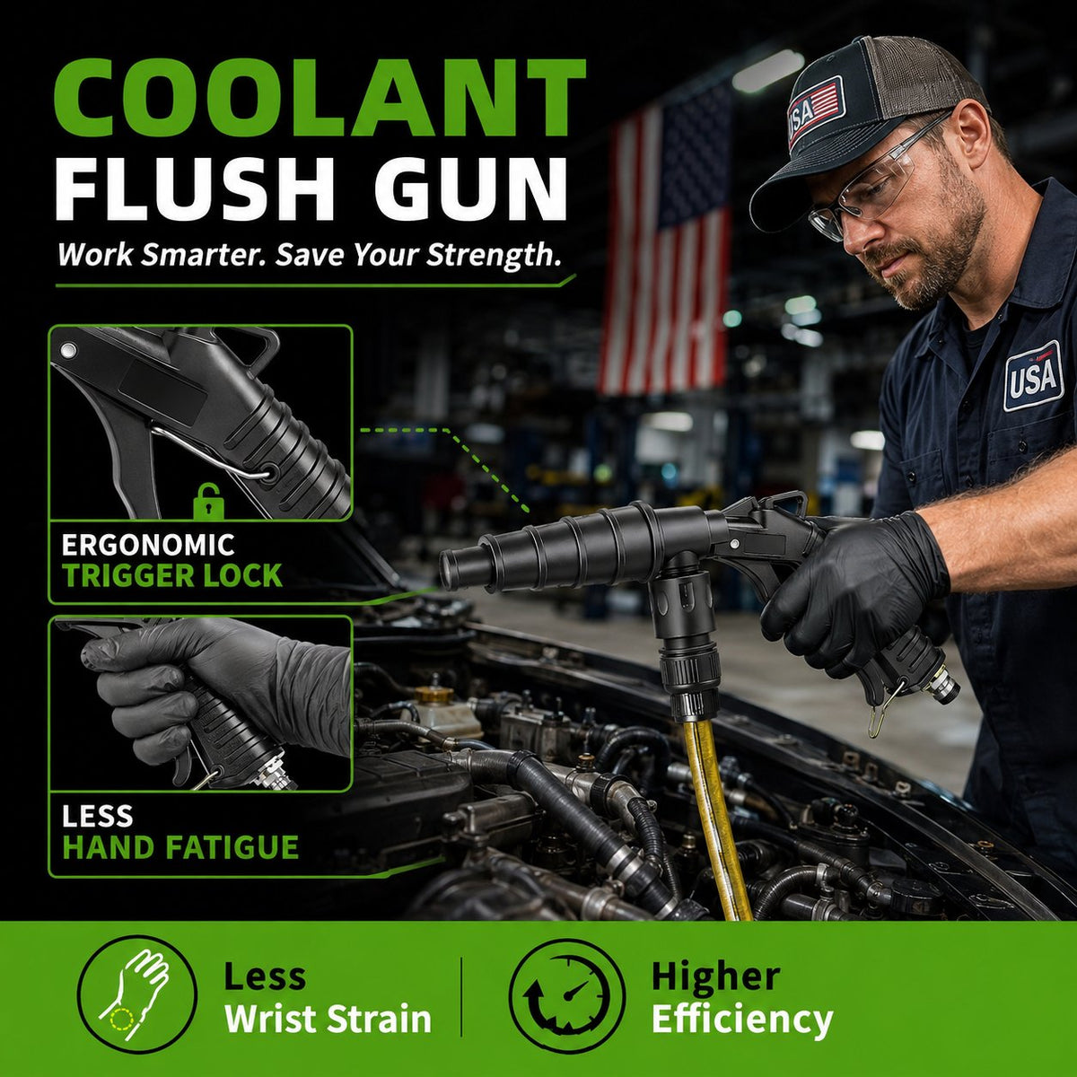 Coolant Flush Gun & Heater Core Flush Kit