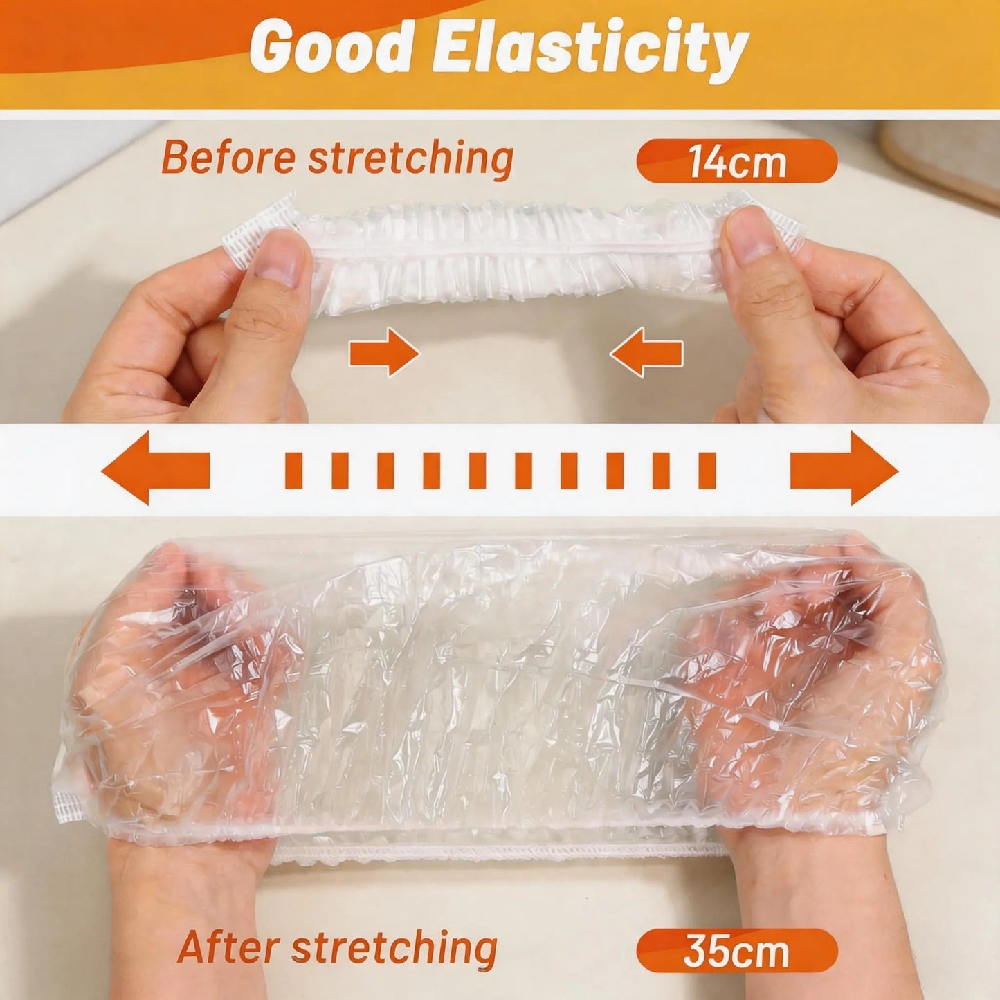 🔥100PCS Plastic Bowl Covers – Elastic Reusable Food Wrap