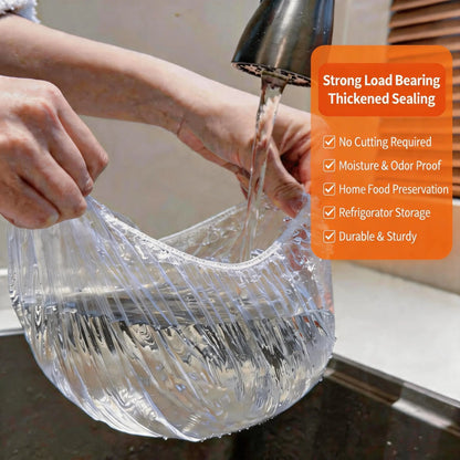 🔥100PCS Plastic Bowl Covers – Elastic Reusable Food Wrap