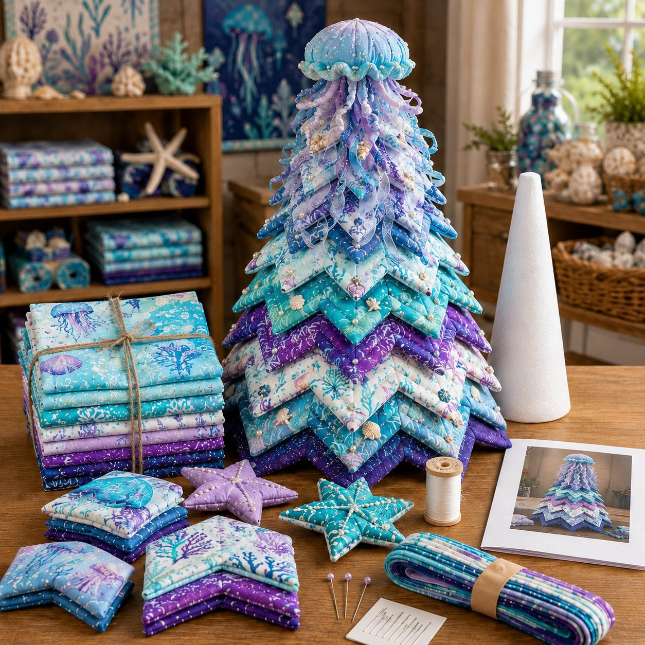 Ocean Dream Layered Fabric Tree DIY Kit