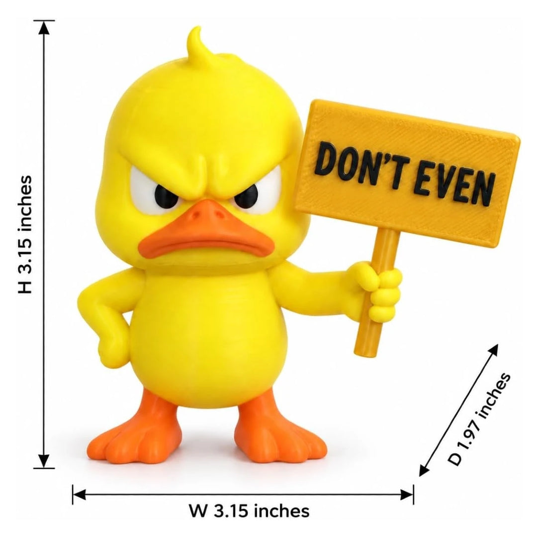 Angry Duck Figurine 🦆😤 – Funny Quirky Decor for Home & Garden