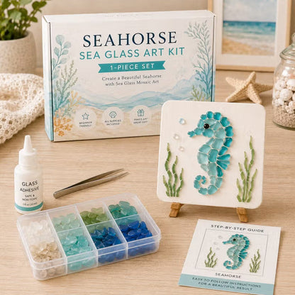 🌊✨ Ocean-Themed Art DIY Kit – Create Stunning Mosaic Masterpiece