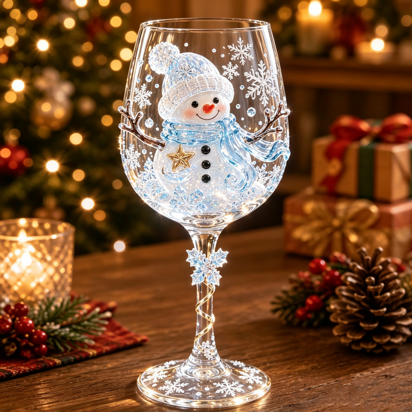 🔥🎁Christmas 3D Wine Glass Collection Gift Box Set