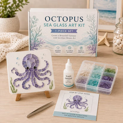 🌊✨ Ocean-Themed Art DIY Kit – Create Stunning Mosaic Masterpiece