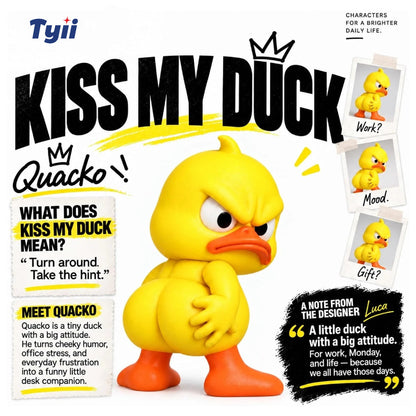 Angry Duck Figurine 🦆😤 – Funny Quirky Decor for Home & Garden