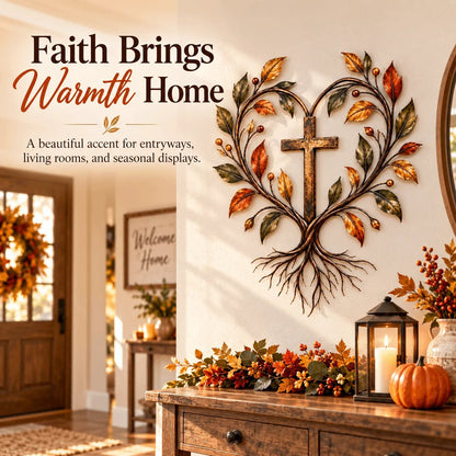 ✝️🌳Faith & Roots Tree of Life Cross Wall Decor