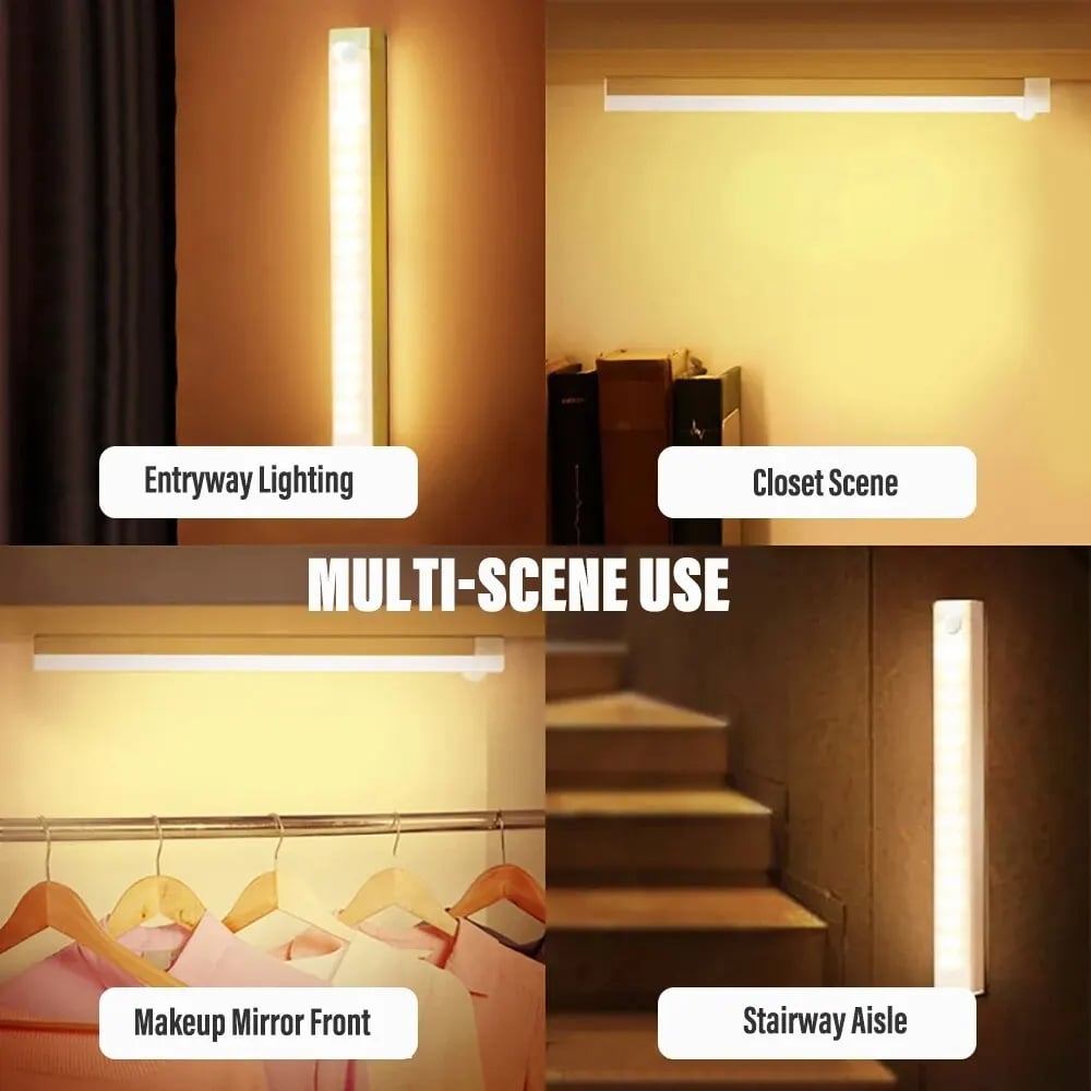 (🎁Last Day 49% OFF)💡Punch-free Smart Sensor Magnetic Rechargeable LED Lights✨