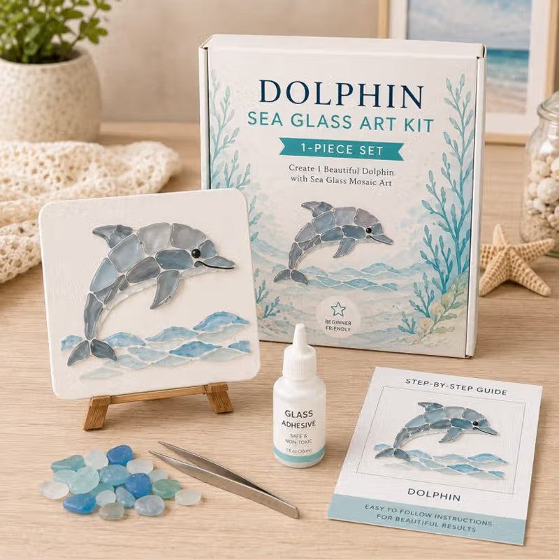 🌊✨ Ocean-Themed Art DIY Kit – Create Stunning Mosaic Masterpiece