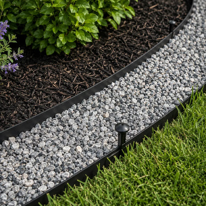 🏠🌿Instantly Upgrade Your Garden Borders — 16.5 FT No-Dig Landscape Edging Kit with 15 Stakes