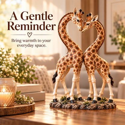 💕🎁Better Together – Giraffe Heart Sculpture 🦒♡🦒
