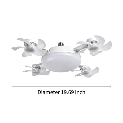 💡 E27 Socket Ceiling Fan Light – 2-in-1 LED Fan Bulb with Remote Control for Bedroom, Kitchen & Home Cooling