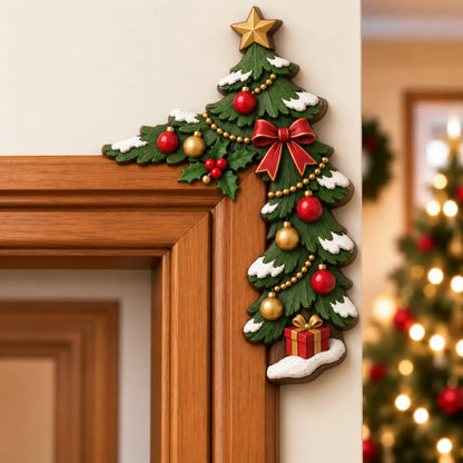 🎅 Christmas Peekaboo Door Frame Decor | Festive Corner Holiday Accent