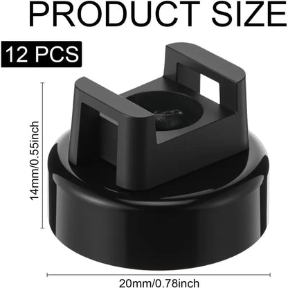 🔥22LBS Heavy-Duty Magnetic Cable Tie Mounts – 22mm Tool-Free Wire Holders with Scratch-Free Rubber Base for Home, Office, RV & Marine.