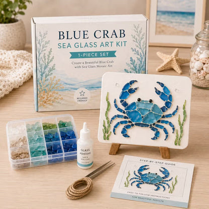 🌊✨ Ocean-Themed Art DIY Kit – Create Stunning Mosaic Masterpiece