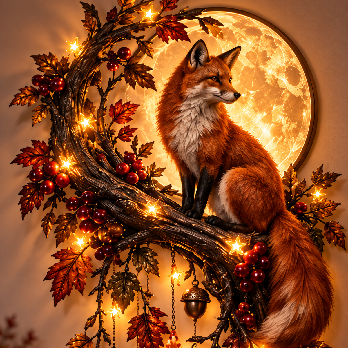 Enchanted Moon Animal Wall Light