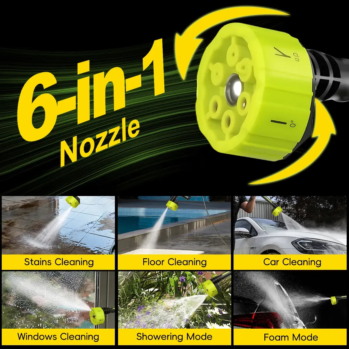 PowerJet Anywhere Cordless Pressure Washer Kit | Portable High Pressure Cleaning for Cars, Homes & Gardens