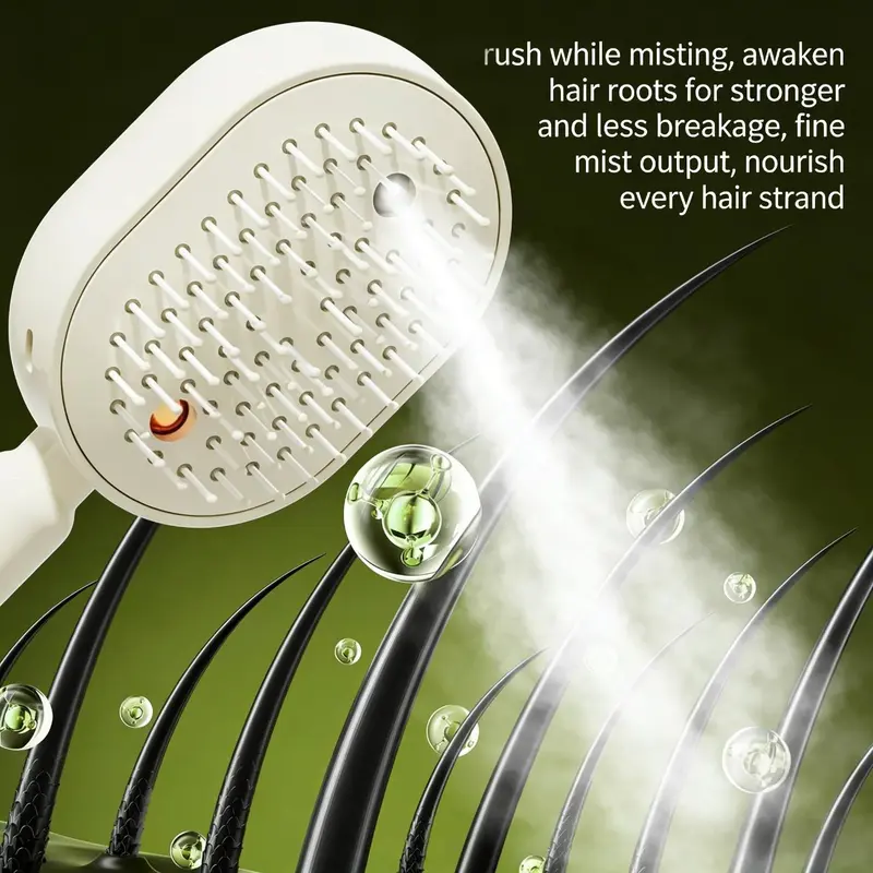 💫SAVE 50% NOW🪮✨Steam Mist Straightening Comb – Easy Salon-Like Hair