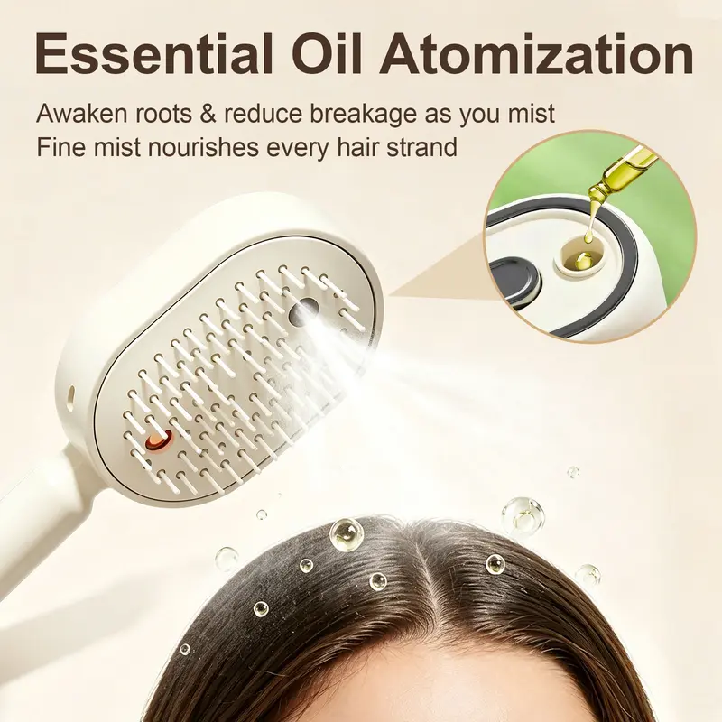 💫SAVE 50% NOW🪮✨Steam Mist Straightening Comb – Easy Salon-Like Hair