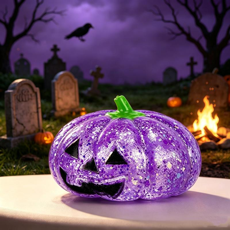 🎃 Halloween Pumpkin Squishy Toy, Slow Rebound Pinch Stress Relief Fidget Ball