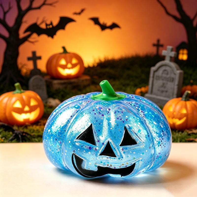 🎃 Halloween Pumpkin Squishy Toy, Slow Rebound Pinch Stress Relief Fidget Ball