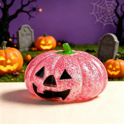 🎃 Halloween Pumpkin Squishy Toy, Slow Rebound Pinch Stress Relief Fidget Ball