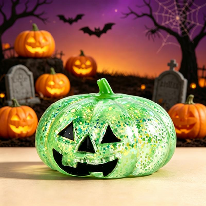 🎃 Halloween Pumpkin Squishy Toy, Slow Rebound Pinch Stress Relief Fidget Ball