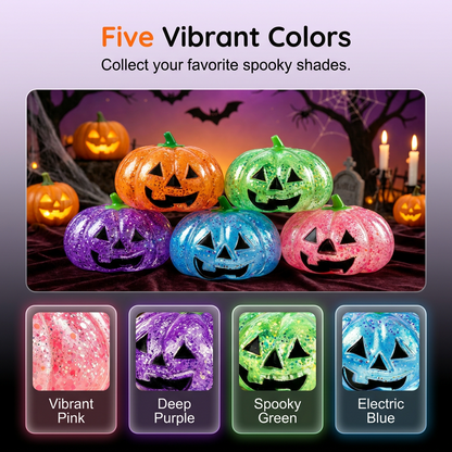 🎃 Halloween Pumpkin Squishy Toy, Slow Rebound Pinch Stress Relief Fidget Ball