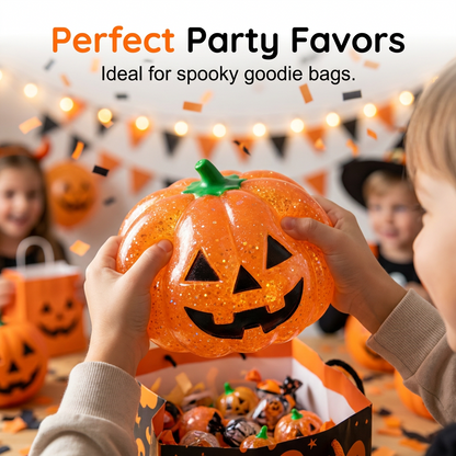 🎃 Halloween Pumpkin Squishy Toy, Slow Rebound Pinch Stress Relief Fidget Ball