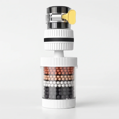 6 Layer Filtration Faucet Water Filter 360 Degrees Rotatable Splash Free💧