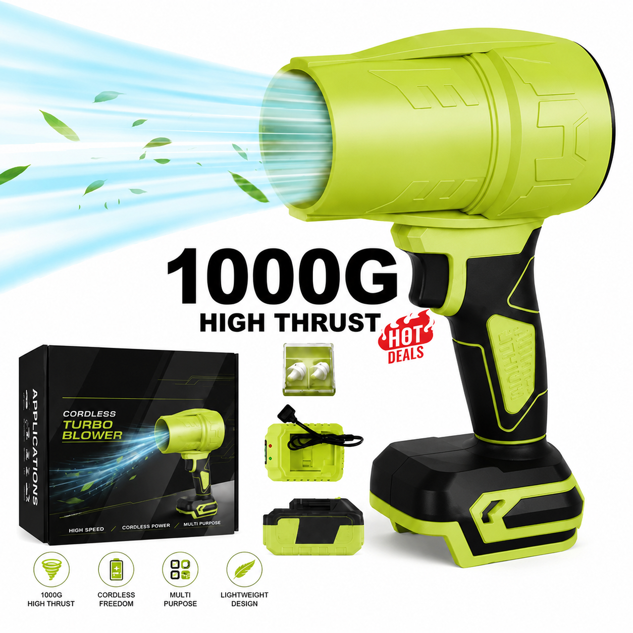 🔥Turbo Jet Blower – 1000G Cordless Air Duster