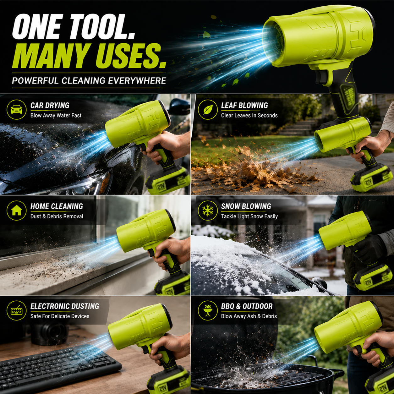 🔥Turbo Jet Blower – 1000G Cordless Air Duster