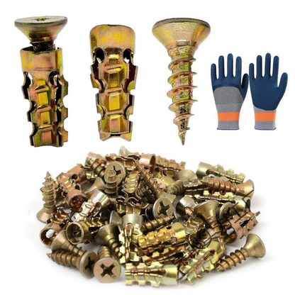 🛠️🔩Expansion screw set for cabinet hinge repair and door hinge thread repair