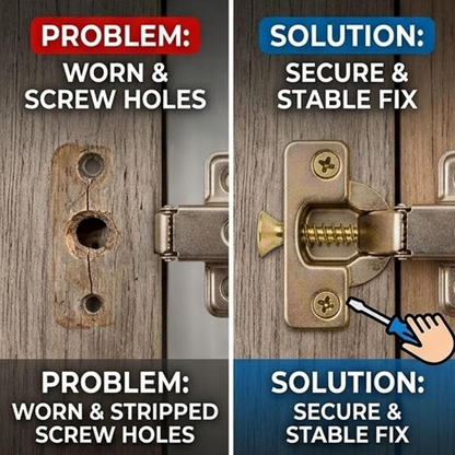 🛠️🔩Expansion screw set for cabinet hinge repair and door hinge thread repair
