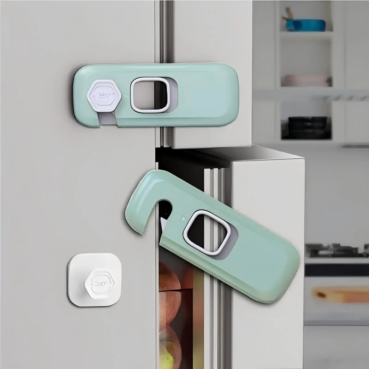 🔒 5-Pack Child Proof Refrigerator & Cabinet Locks