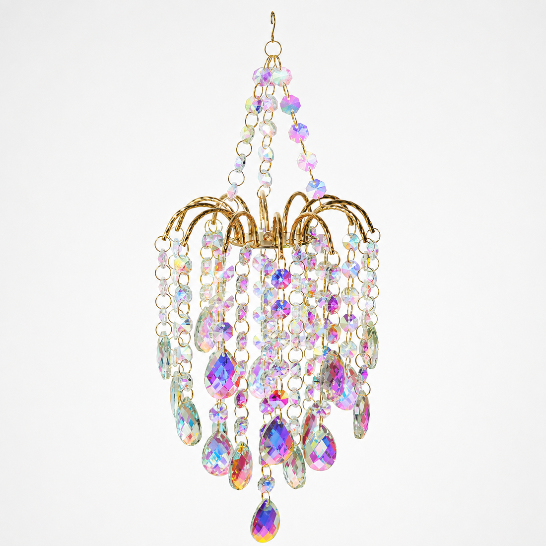 Rainbow Crystal Sun Catcher full product view