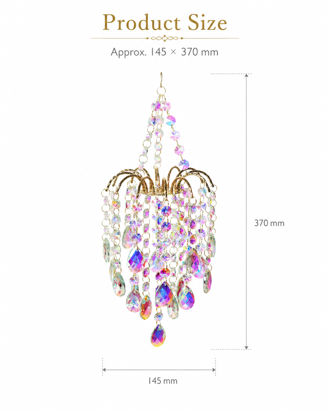✨ Rainbow Crystal Sun Catcher – Create Beautiful Light Reflections Anywhere