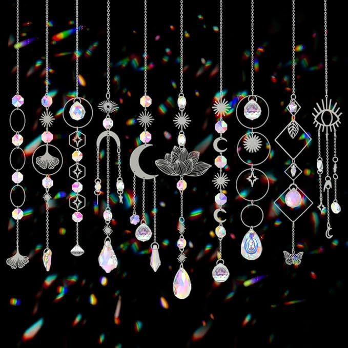 Silver crystal suncatcher collection