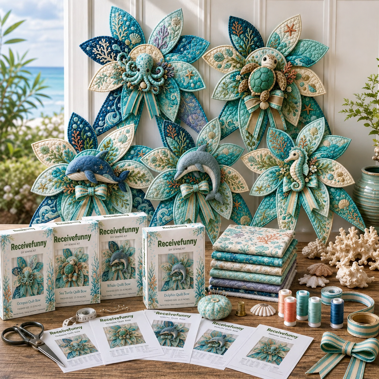 Ocean Adventure Quilted Door Hanging DIY Kit collection