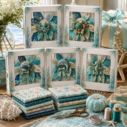Ocean Adventure Quilted Door Hanging DIY Kit 🌊🐚 – Handmade Coastal Wall Decor