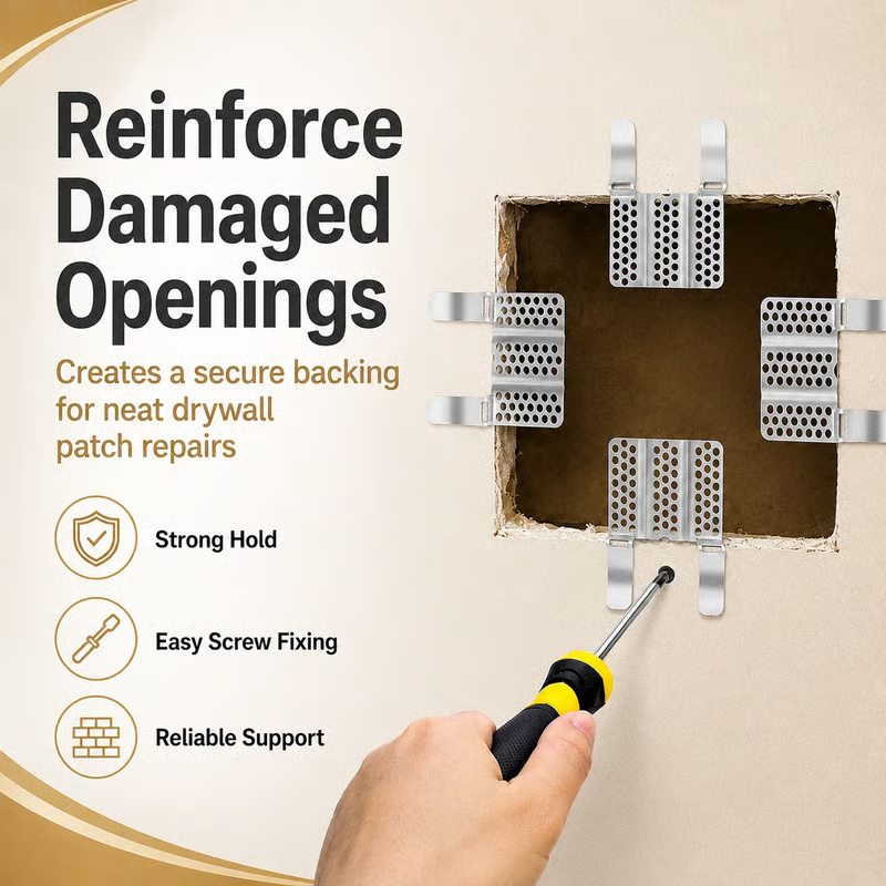 Drywall Repair Clips 🛠️ – Easy Wall & Ceiling Hole Patching Kit