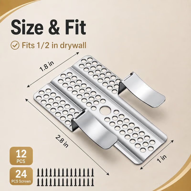 Drywall Repair Clips 🛠️ – Easy Wall & Ceiling Hole Patching Kit