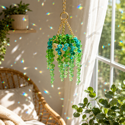 DIY Beaded Suncatcher Kit 🌿✨ – Create Your Own Botanical Window Decor