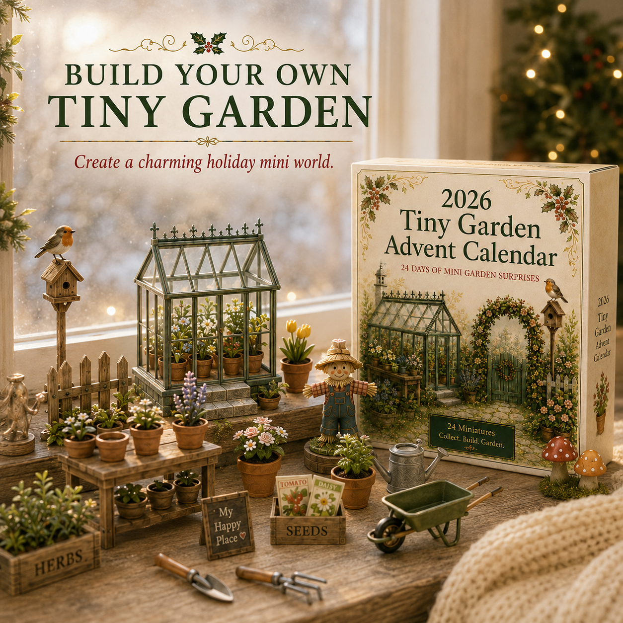 2026 Miniature Garden Advent Calendar 🌿🎄 – 24 Days of Tiny Garden Surprises