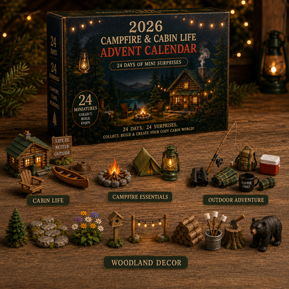 2026 Cozy Cabin Advent Calendar 🏕️🔥 – 24 Days of Campfire Surprises