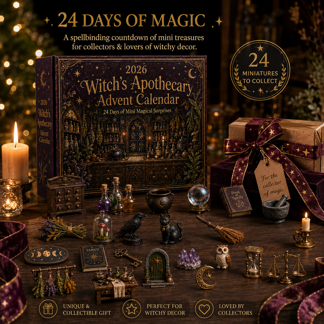 2026 Witchy Apothecary Advent Calendar 🧙‍♀️🔮 – 24 Days of Magical Surprises