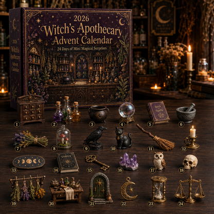 2026 Witchy Apothecary Advent Calendar 🧙‍♀️🔮 – 24 Days of Magical Surprises